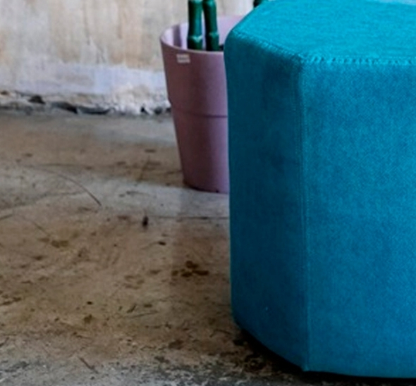 Пуфик многоугольный Аквамарин