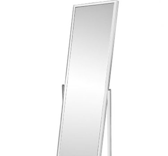 Зеркало напольное белое
