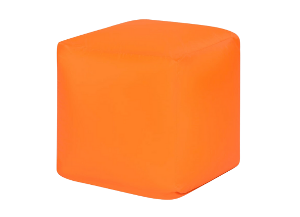 Пуф Геометрия оранжевый