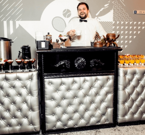 Кожаная барная стойка