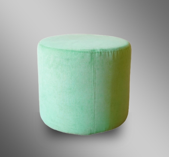 Пуфик круглый Ментоловый