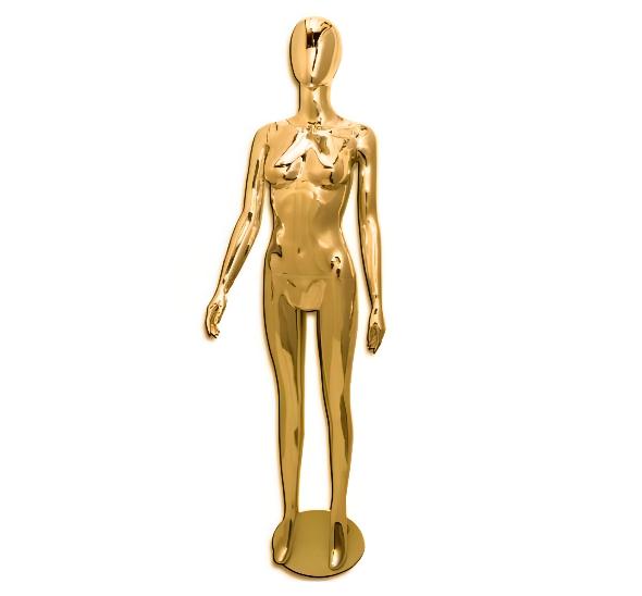 Манекен женский золотой