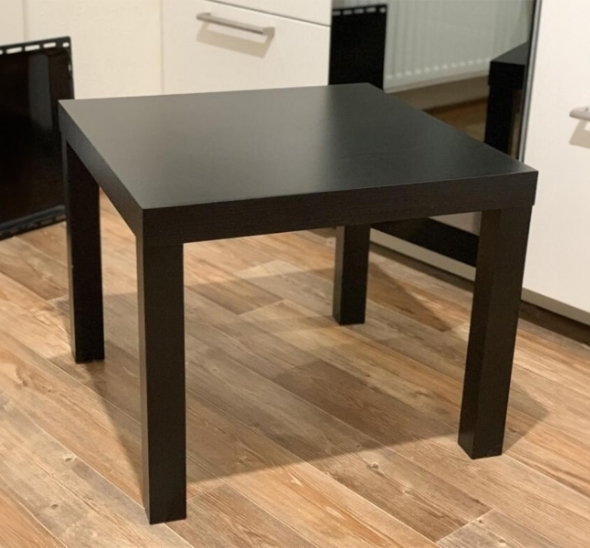 Стол журнальный Лакк 55х55 черный