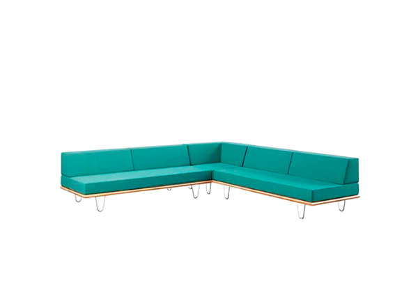 Угловой диван California мятный