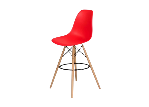 Стул барный Eames красный
