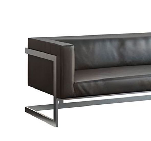 Трехместный диван Andrian Silver черный