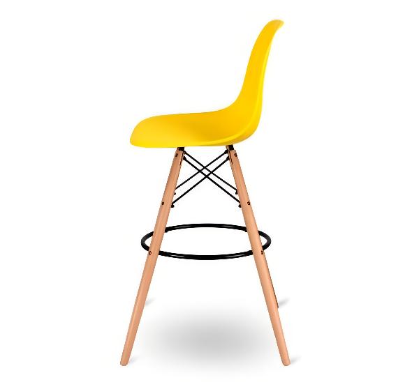 Стул барный Eames желтый