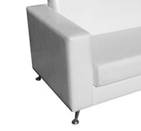 Диван Cube из экокожи трехместный белый