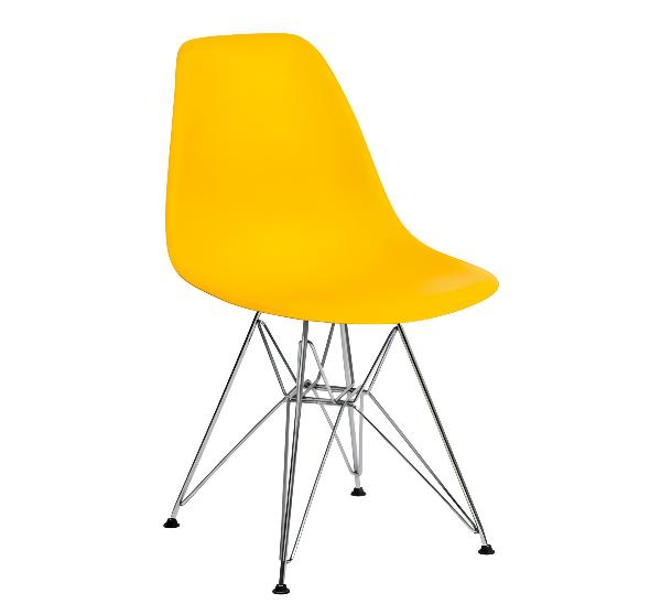 Стул Eames металл желтый