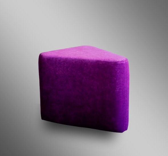 Пуфик треугольный Пурпурный