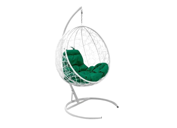 Зелёное подвесное кресло