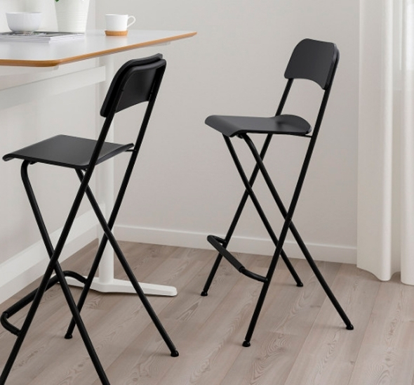 Стул барный складной Франклин чёрный
