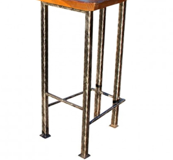 Стул барный старинный уличный деревянный