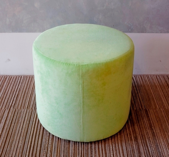 Пуфик круглый Светло-зеленый