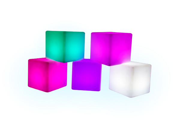 Светящийся куб декоративный