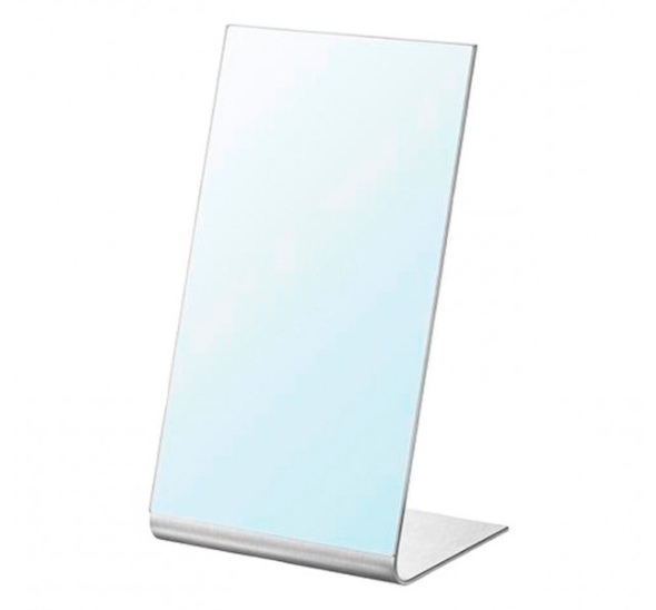 Настольное белое зеркало Тиснение