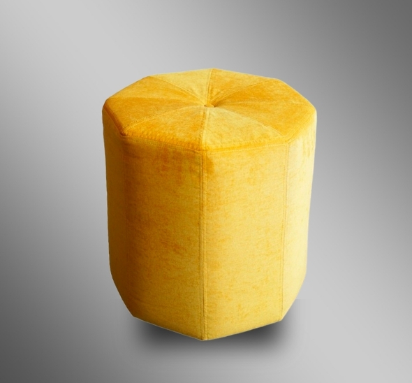 Пуфик многоугольный Желтый