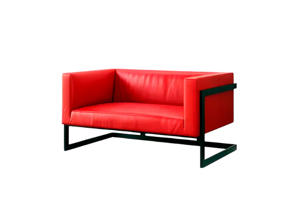 Диван Andrian Black & Red