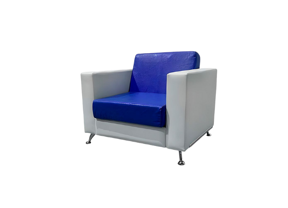 Кресло Cube сине-белое