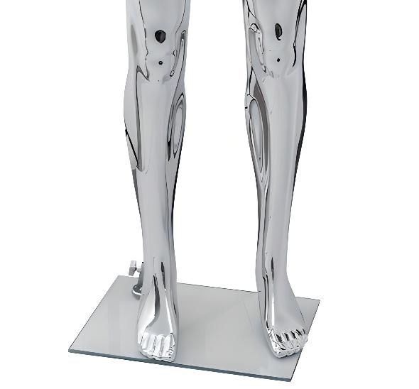 Манекен мужской серебряный