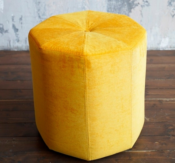 Пуфик многоугольный Желтый