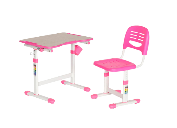 Набор детской мебели розового и голубого цвета