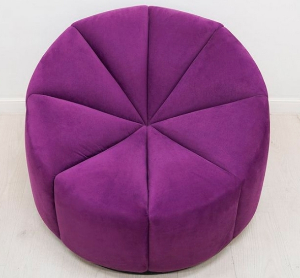 Кресло-пуф Вельвет Пурпурный