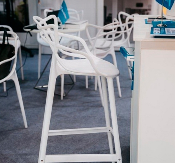 Стул барный Masters белый