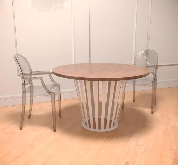 Стол со столешницей из дуба