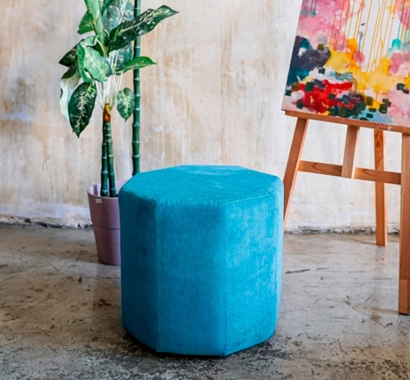 Пуфик многоугольный Аквамарин