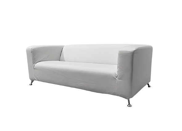 Диван Клиппан тканевый белый