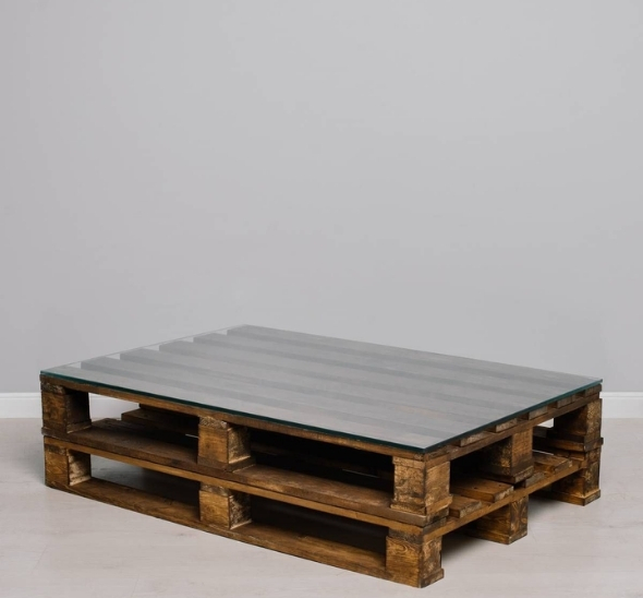 Обожжённые банкетки из паллет