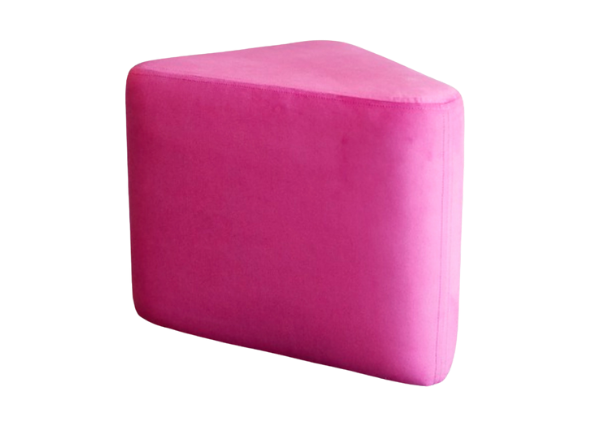 Пуфик треугольный Розовый