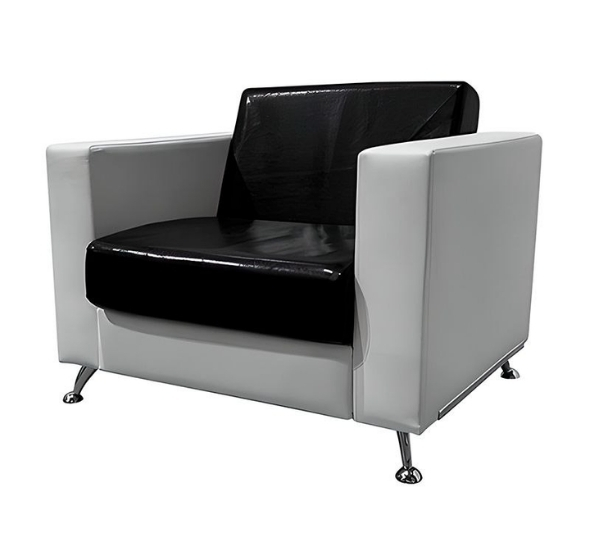 Кресло Cube черно-белое