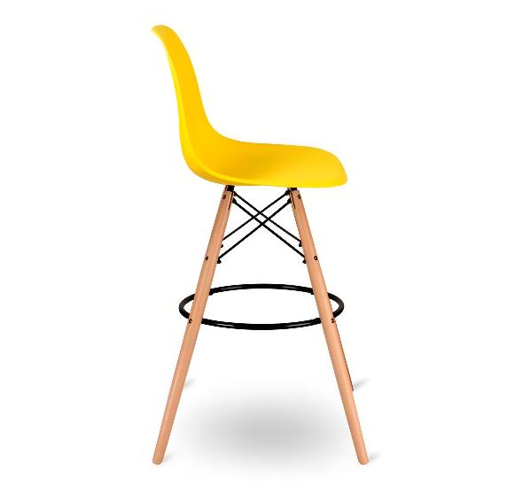Стул барный Eames желтый