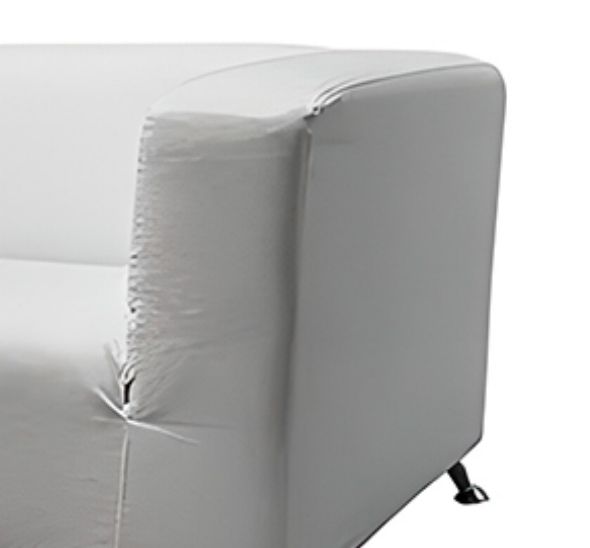 Диван Клиппан тканевый белый