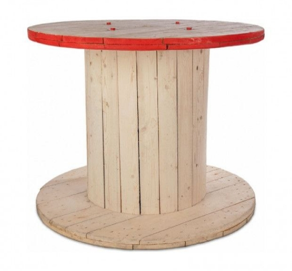 Стол катушка с кантом