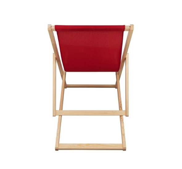 Красный шезлонг