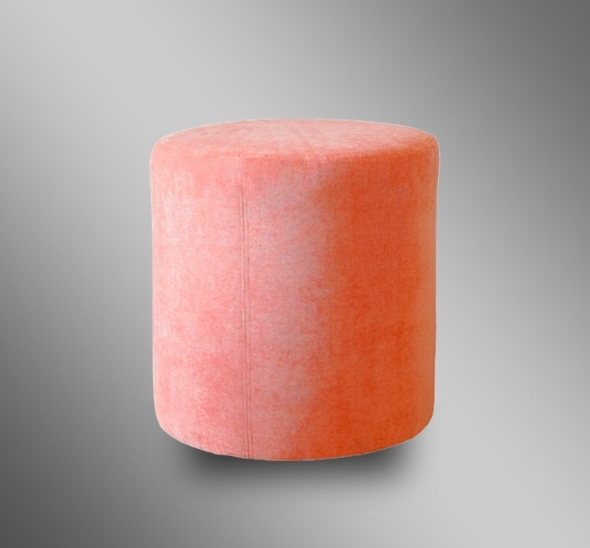 Пуфик круглый Пудрово-розовый