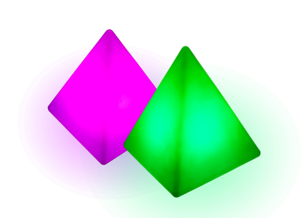 Светящаяся пирамида декоративная