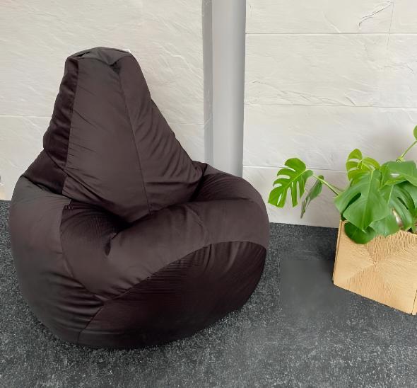 Пуф кресло-мешок черный
