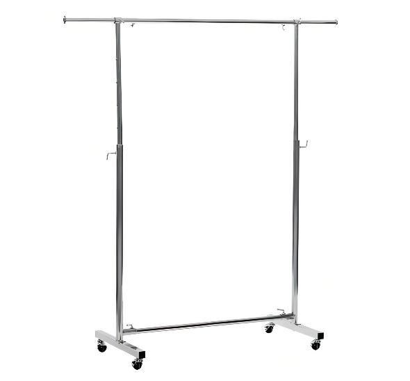 Вешало на колесах хромированное Pollax