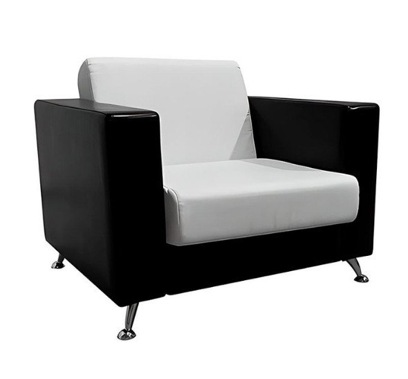 Кресло Cube бело-черное