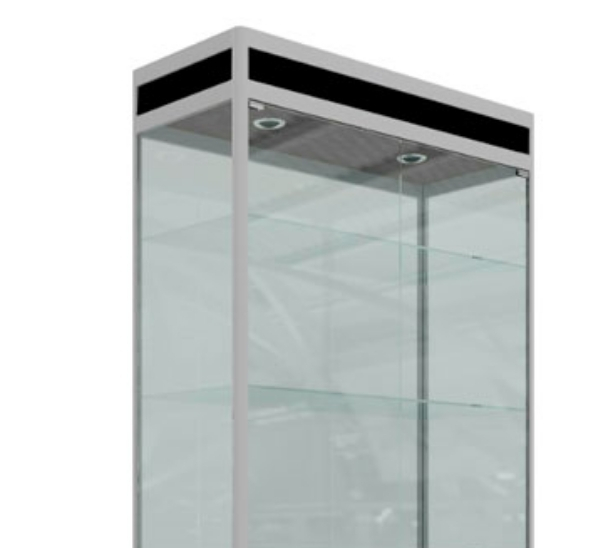 Выставочная витрина черная