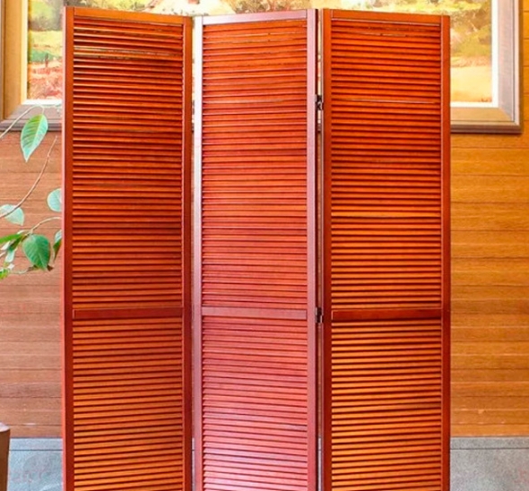 Складная ширма золотая