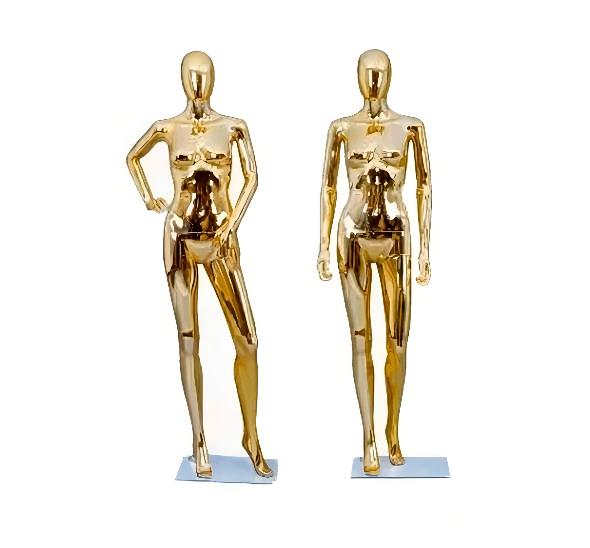 Манекен женский золотой