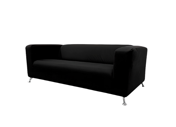 Диван Клиппан тканевый черный