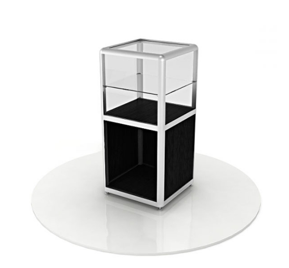 Витрина-подиум черная