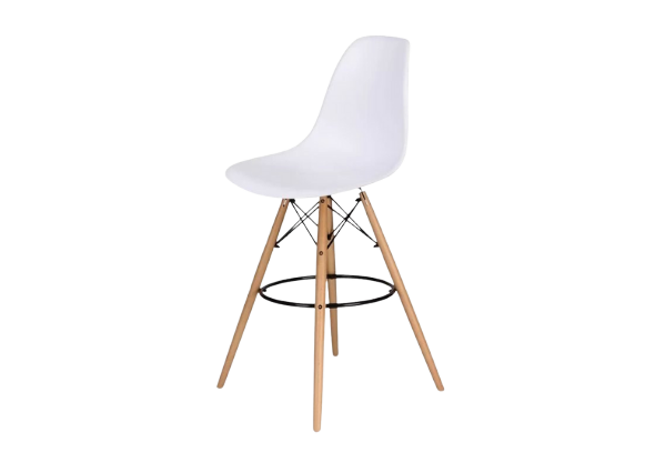 Стул барный Eames белый