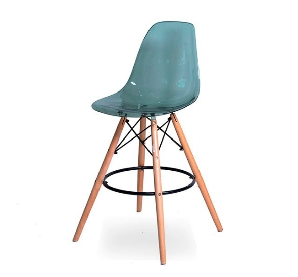 Стул барный Eames дымчатый
